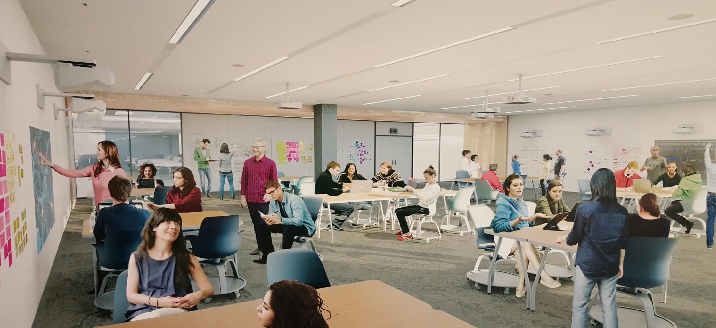 artist rendering of Active Learning Classroom