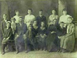 Schwind Family--Our mother, Madeline Schwind Stolpe, is the small girl in front standing next to her father. The photo was take