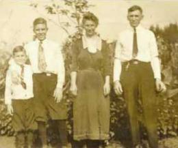 Stolpes--Our father, Andrew G. Stolpe, only had one brother. This photo was taken in Indiana about 1922 when Andy was 14 years.
