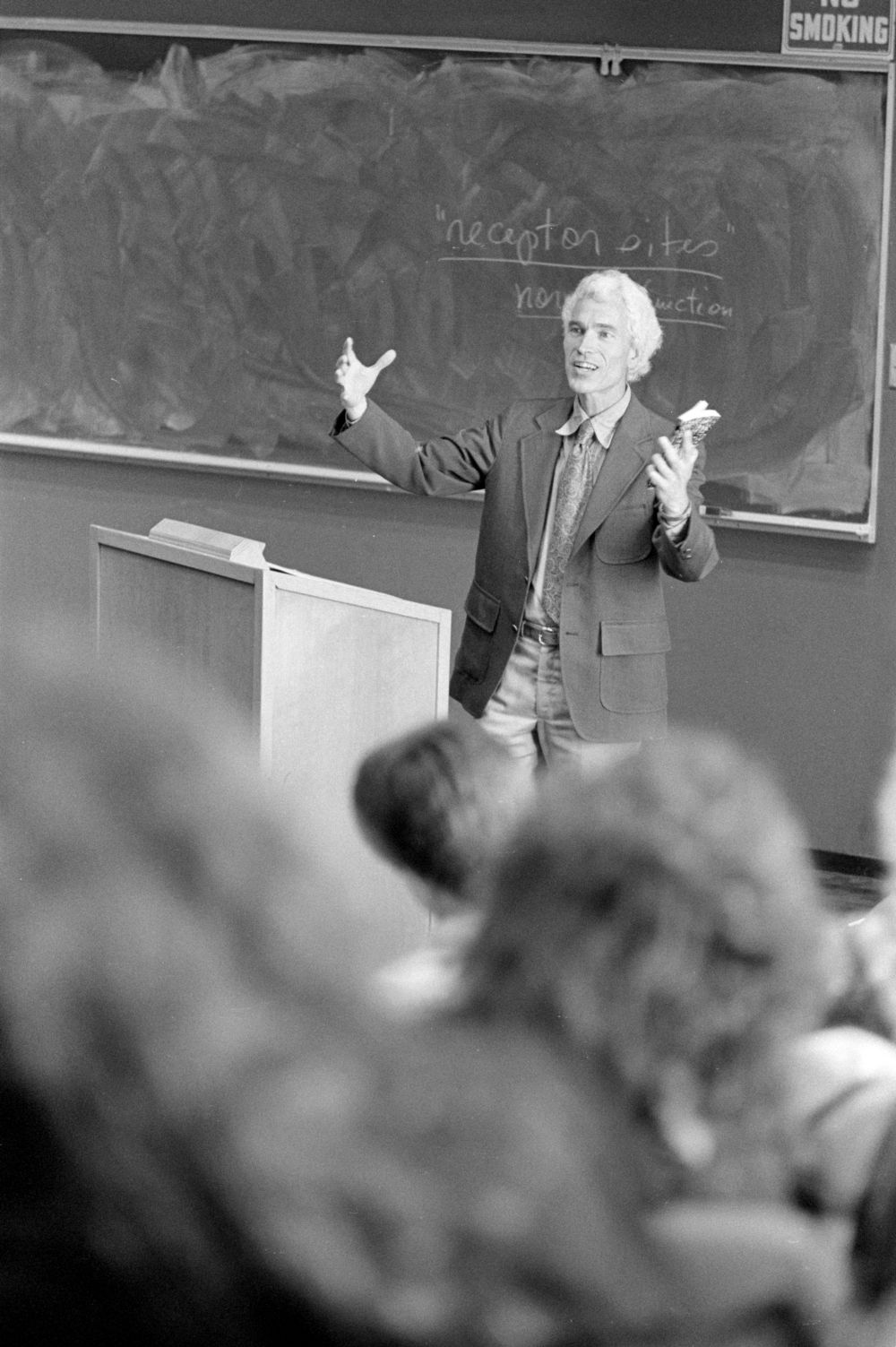 Michael Cowan, professor of American studies, in a classroom
