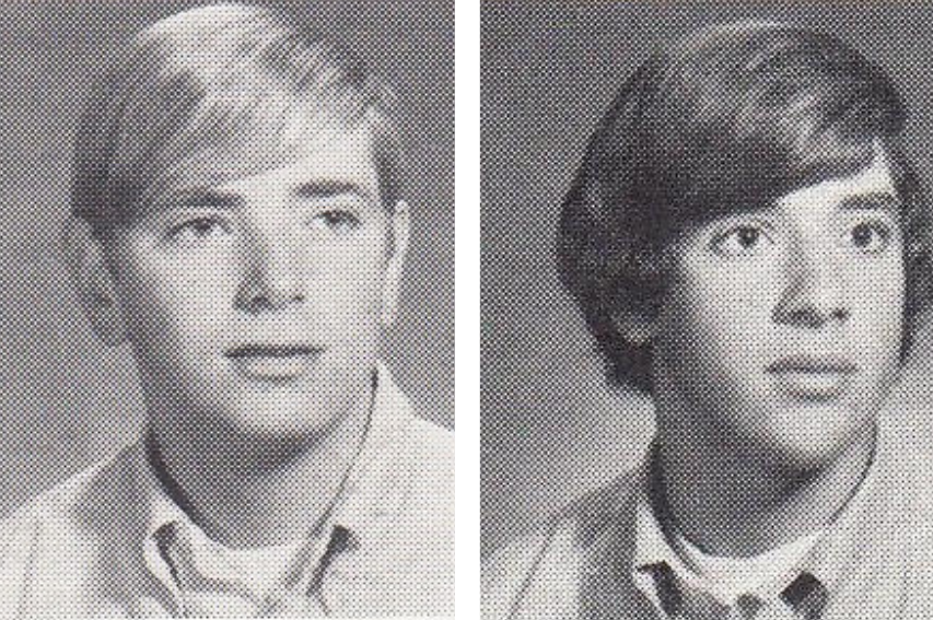 Year book photos Jim and Peter