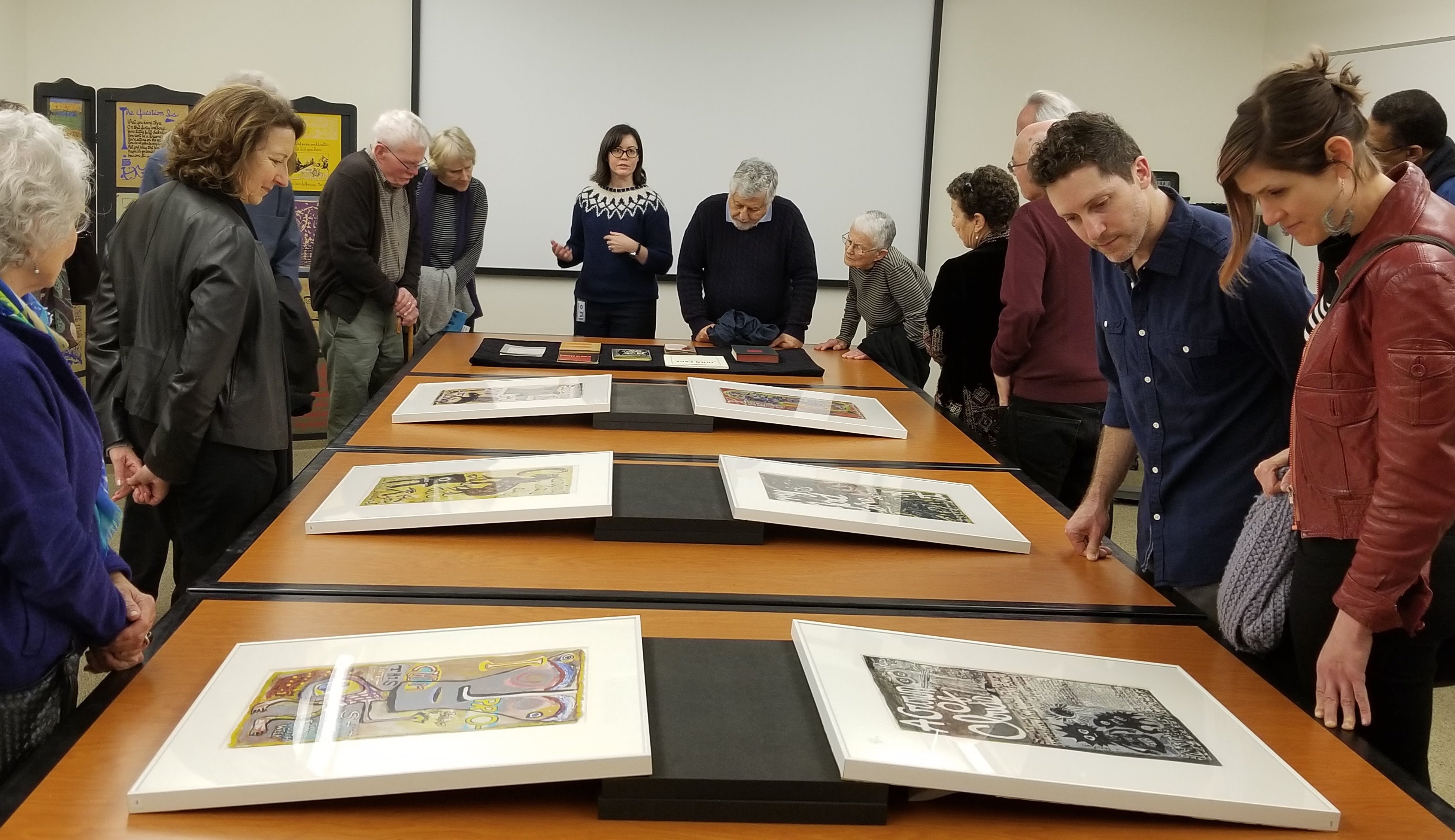 Guests Viewing artwork