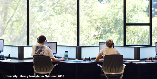 Students studying at McHnery Library