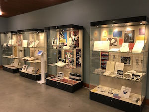 The 2016-2017 CART exhibit on display in McHenry Library