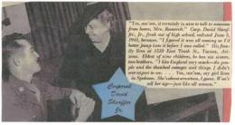 With Eleanor Roosevelt in Ladies Home Journal, 1942.