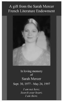 Sarah Mercer Bookplate