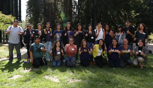 Cultivamos Excelencia scholars, mentors, and staff give thumbs-up to their library workshop