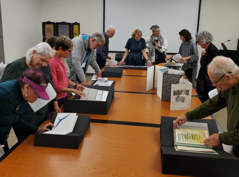 Collectors Club members in Special Collections