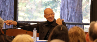 John Brown Childs speaking to audience